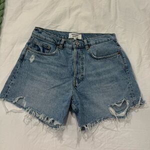 Reformation denim shorts
